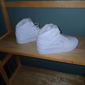Fila White High-Top Sneakers